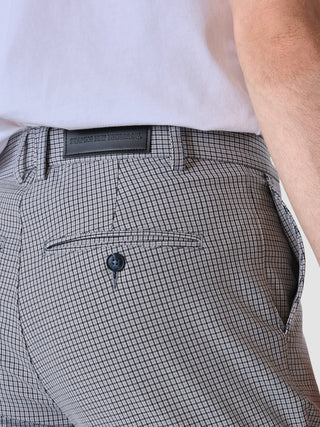 Essential Suit Pants Slim Duo Check Blue