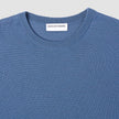 Seamless Premium Merino Knit Crewneck Dusky Blue
