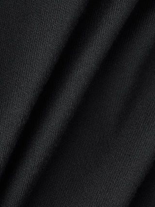 Seamless Premium Merino Knit Half Zip Black