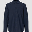 Seersucker Casual Shirt Dark Navy