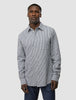 Seersucker Casual Shirt Navy Stripes