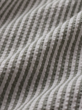 Seersucker Shorts Green Stripes