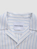 Seersucker Short Sleeve Shirt Blue Stripes