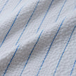 Seersucker Short Sleeve Shirt Blue Stripes