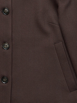 Women's Serene Short Jacket Chocolate Herringbone