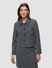 Women's Serene Short Jacket Grey Herringbone