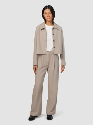 Serene Short Jacket Greige