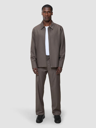 Siena Pants Relaxed Fit Dark Chestnut Melange