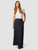 Essential Maxi Skirt Navy Pinstripe