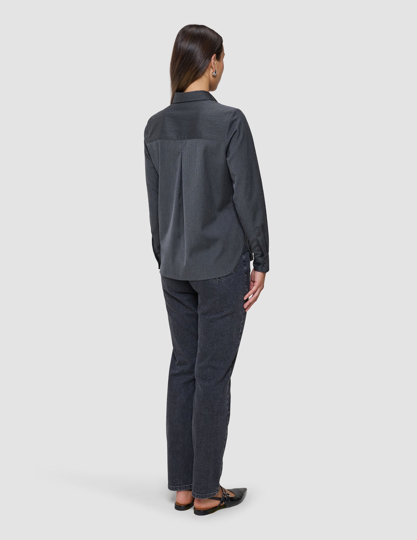 Women's Skye Shirt Charcoal Melange