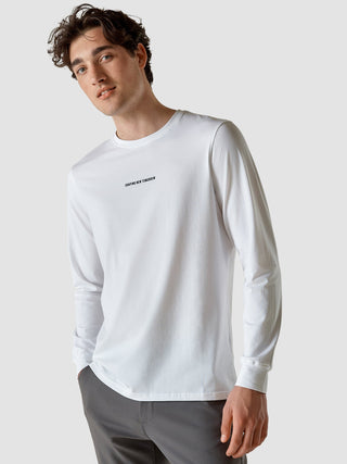 Supima Autograph Long-Sleeved T-Shirt White