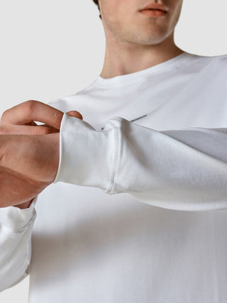 Supima Autograph Long-Sleeved T-Shirt White