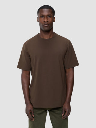 Supima T-shirt Box Fit Saddle Brown