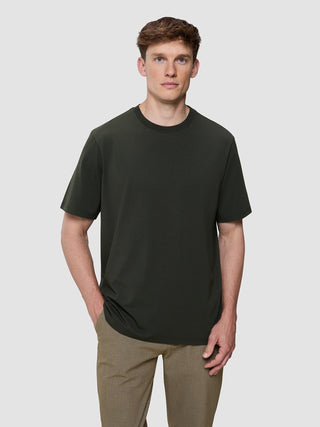 Supima T-shirt Box Fit Green Night