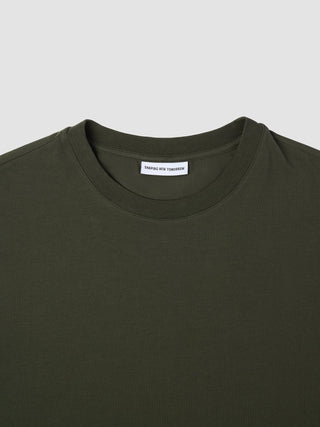 Supima T-shirt Box Fit Green Night