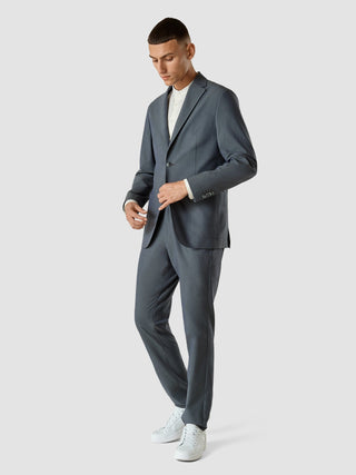 Tech Linen Blazer Navy