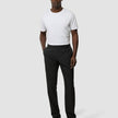 Tech Linen Elastic Pants Black