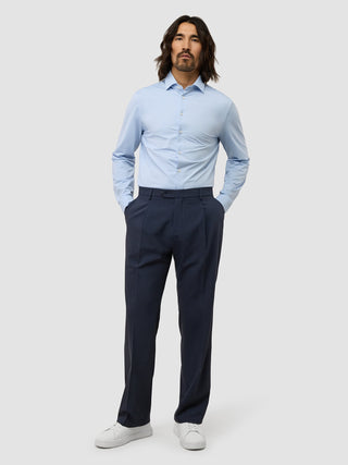 Tech Wool Suit Pants Relaxed Fit Navy
