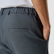 Tech Linen Elastic Pants Navy