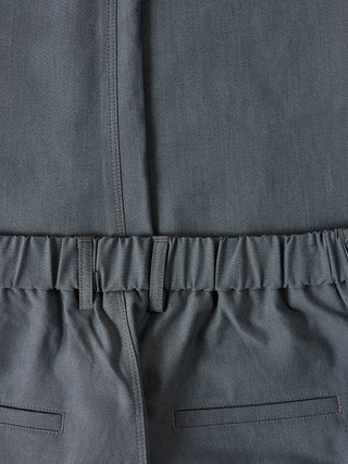 Tech Linen Elastic Pants Navy