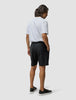 Tech Linen Elastic Shorts Black