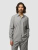 Tech Linen Casual Shirt Charcoal