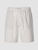 Tech Linen Elastic Shorts Navy Pinstripe