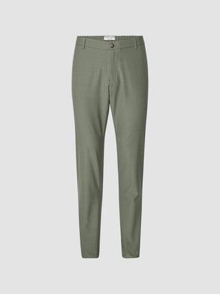 Tech Linen Elastic Pants Urban Green