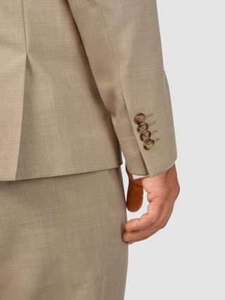 Tech Wool Blazer Sand Regular