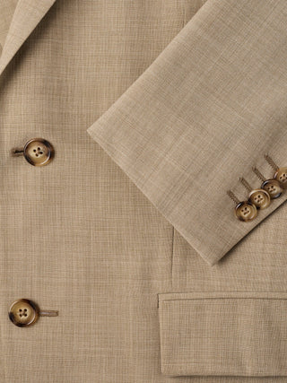 Tech Wool Blazer Sand Slim