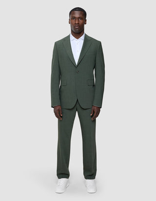 Tech Wool Blazer Green Night Regular