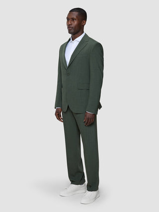 Tech Wool Blazer Green Night Regular