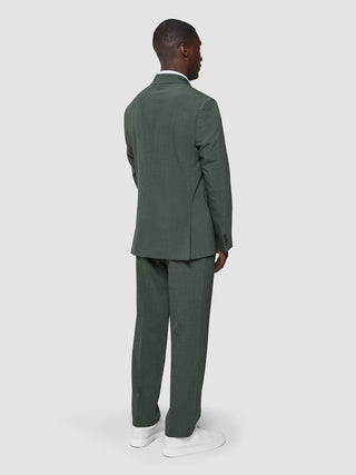 Tech Wool Blazer Green Night Regular