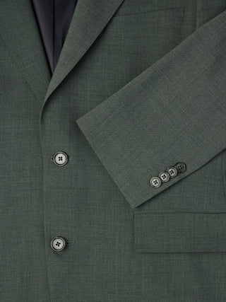 Tech Wool Blazer Green Night Regular