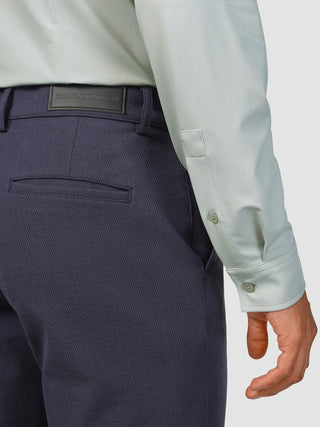 Travel Shirt Mint Grey Slim