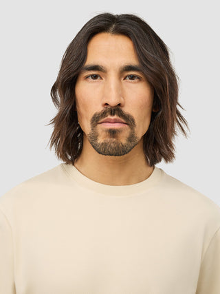 Supima T-shirt Box Fit Ivory Haze