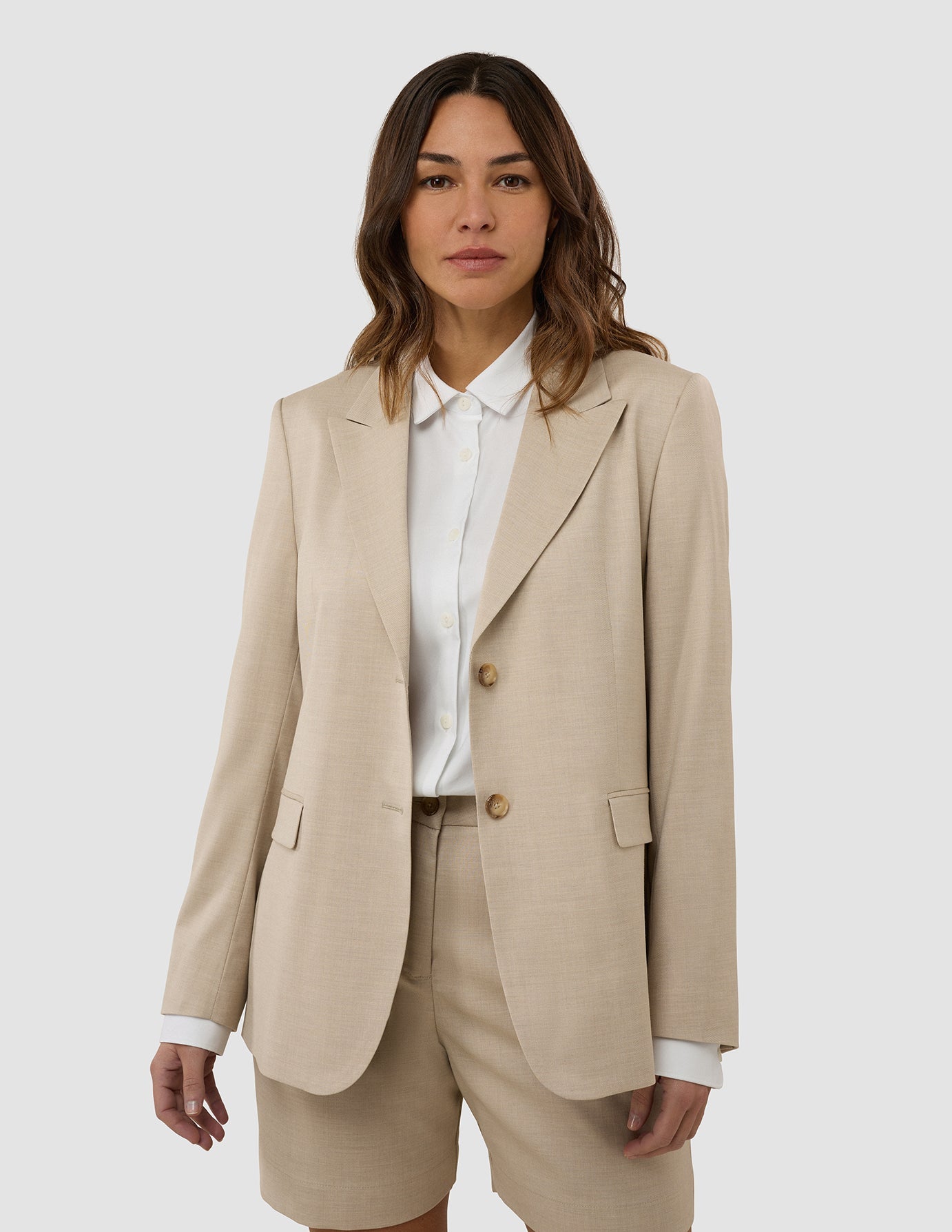 Women's Skye Blazer Sandy Beige Melange