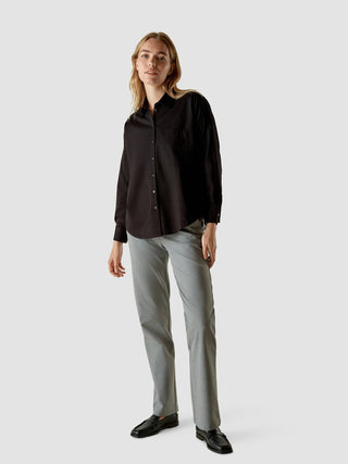 Oversized Long Sleeve Shirt Black