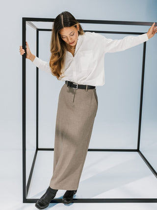 Essential Maxi Skirt Latte