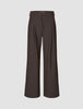 Serene Pants Wide Walnut Herringbone
