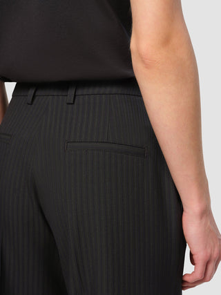 Essential Pants Wide Asphalt Pinstriped