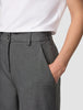 Essential Pants Wide Dark Grey Melange