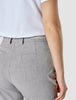 Essential Pants Tapered Light Grey Pinstriped