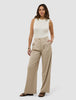 Women's Skye Pants Wide Sandy Beige Melange