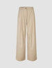 Women's Skye Pants Wide Sandy Beige Melange