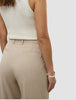Women's Skye Pants Wide Sandy Beige Melange