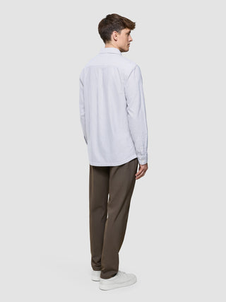 All-Day Oxford Shirt Beige Stripes