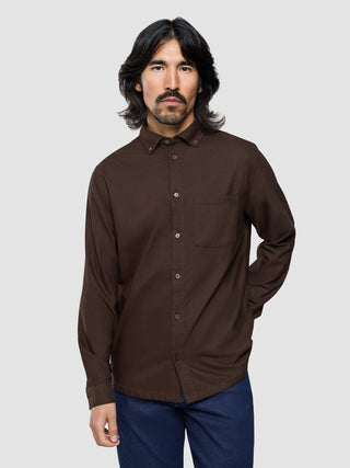 All-Day Oxford Shirt Dark Brown