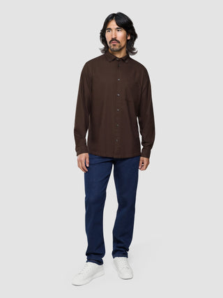 All-Day Oxford Shirt Dark Brown