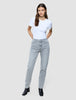 Women's Classic Jeans Tapered Light Grey Washed